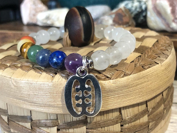 Chakra energy healing bracelet Clear Quartz