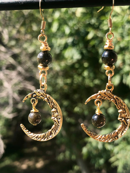 Crescent moon earrings