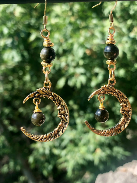 Crescent moon earrings