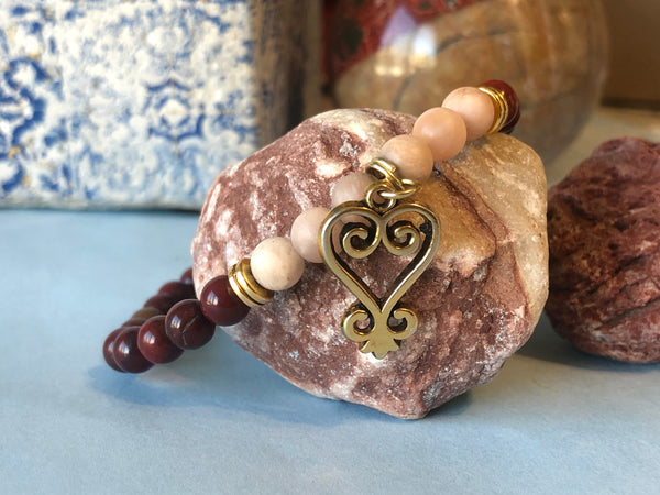 Red Jasper & Moonstone