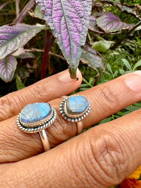 Labradorite sterling silver 925 ring