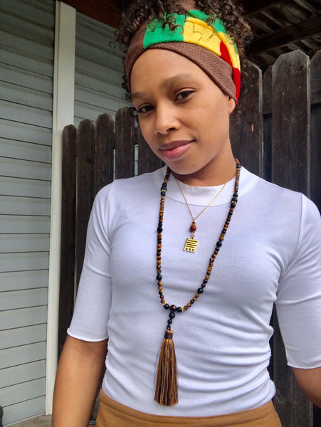 Tiger eye & black onyx 108 mala
