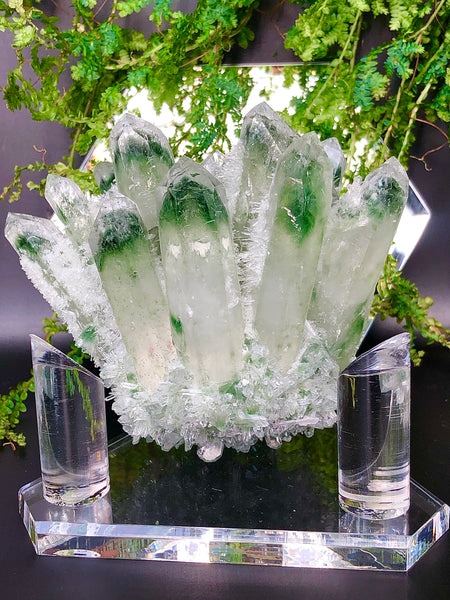 Phantom Crystal quartz cluster