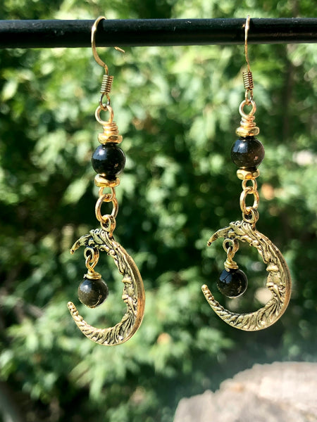 Crescent moon earrings