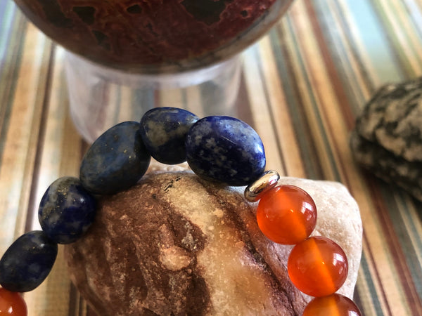 Lapis Lazuli & Carnelian