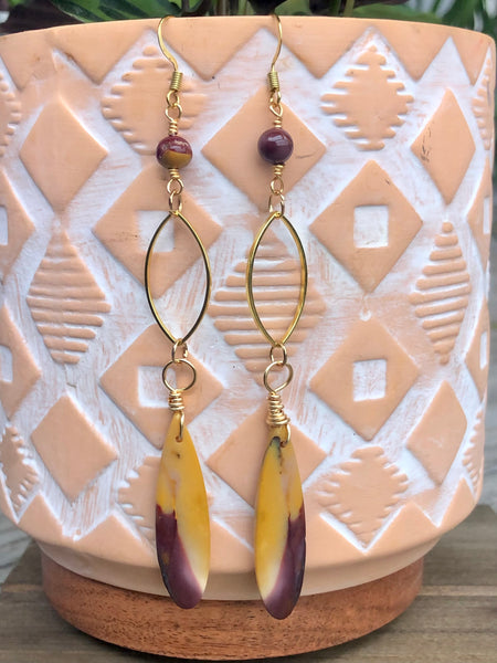 Australian Mookaite Jasper earrings