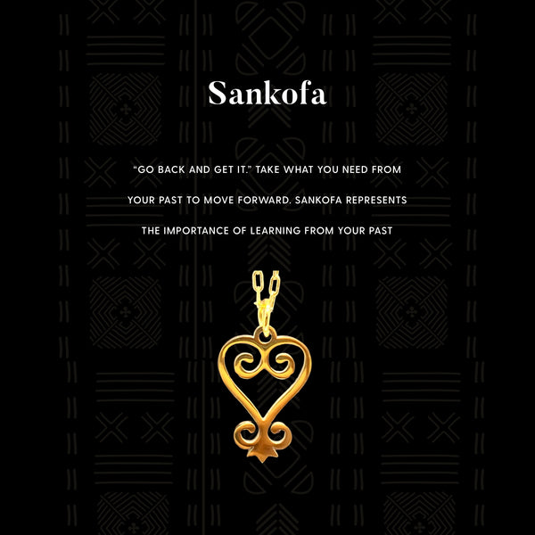 Silver Adinkra symbol necklace