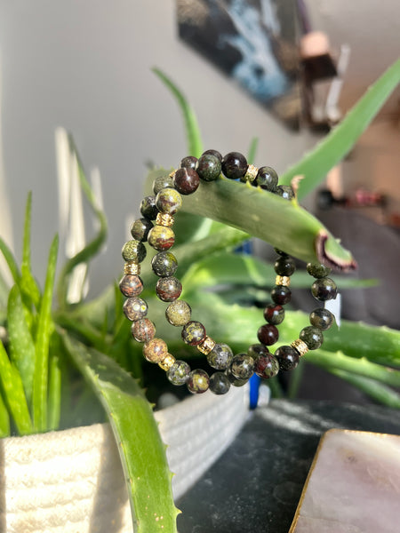 Dragon blood Jasper bracelet