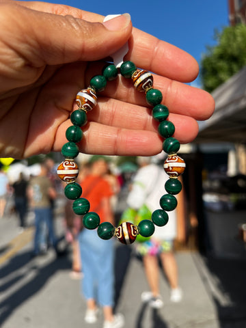 Natural malachite bracelet