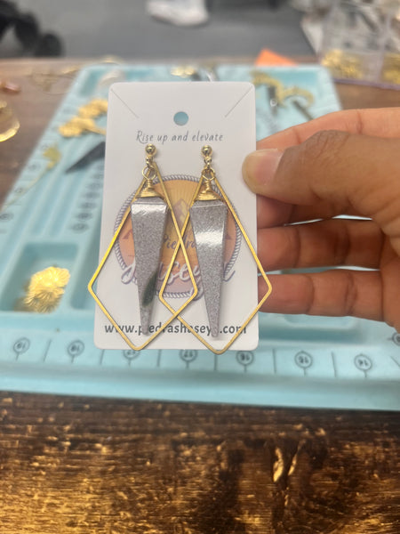 Ocean Jasper kite earrings