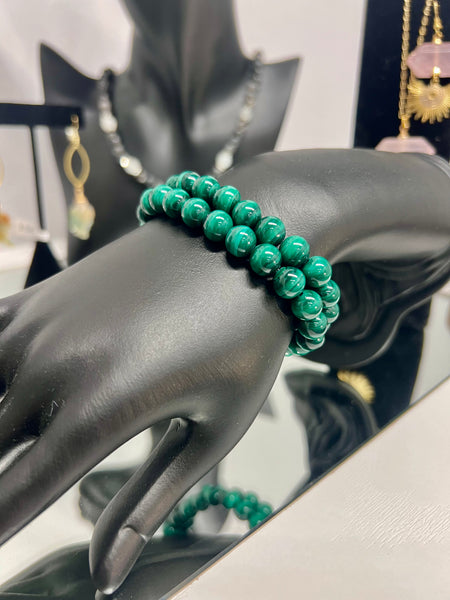 Custom malachite bracelets for Katarina
