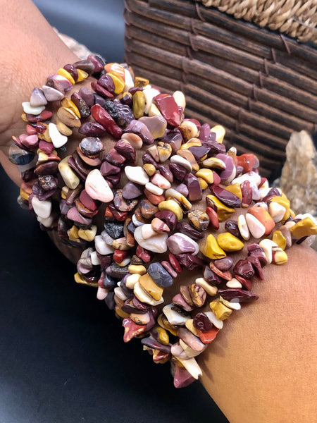 Mookaite chips bracelets