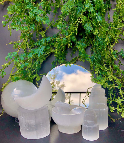 Selenite moon
