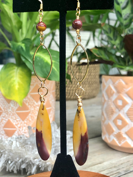 Australian Mookaite Jasper earrings
