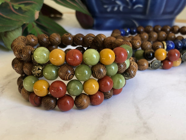 Wooden beads bracelets