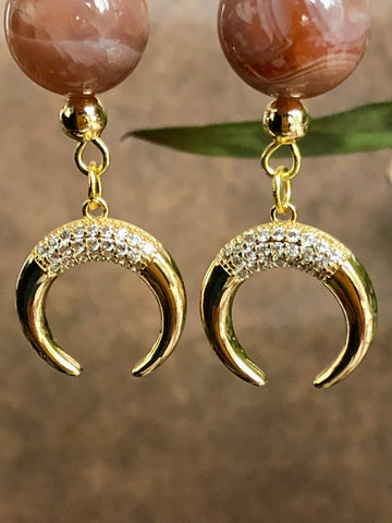 Botswana Agate earrings