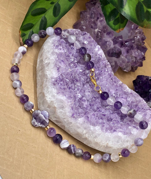 Amethyst choker