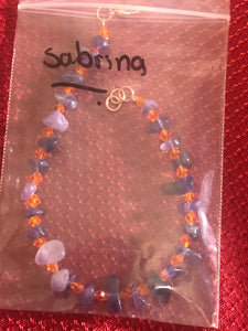 Sabrinas custom anklet