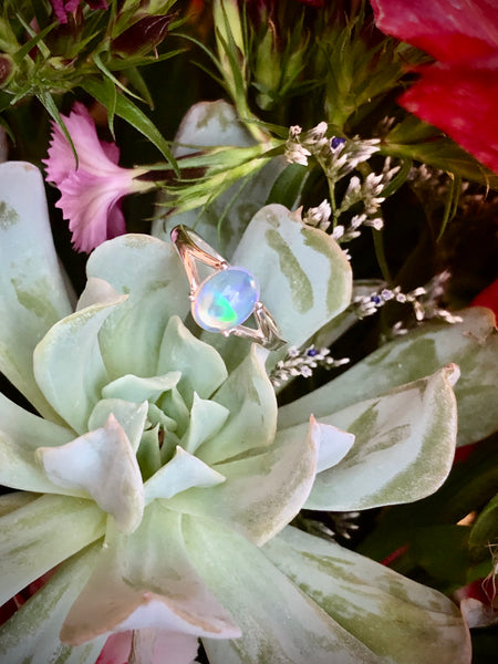 Opal sterling silver 925 ring