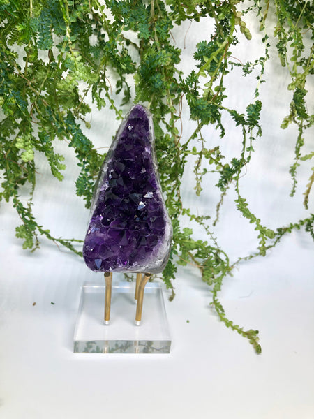 A Grade Raw Amethyst Free Standing Crystal From Uruguay