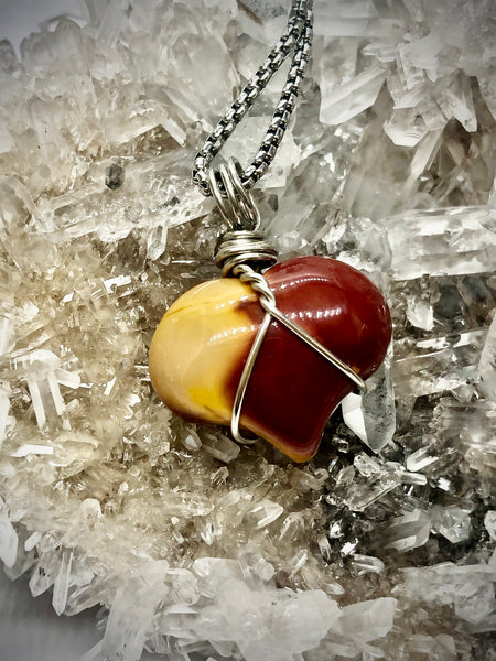 Heart Mookaite necklace