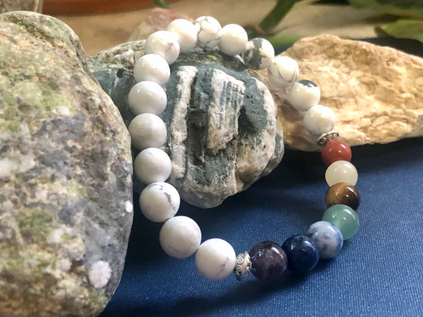 White howlite & chakras