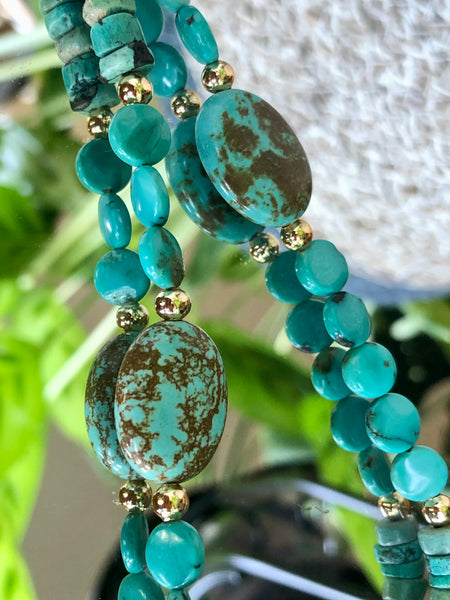 Arizona Turquoise necklace and earrings set