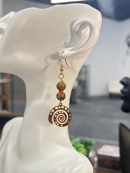 Snail shell earrings