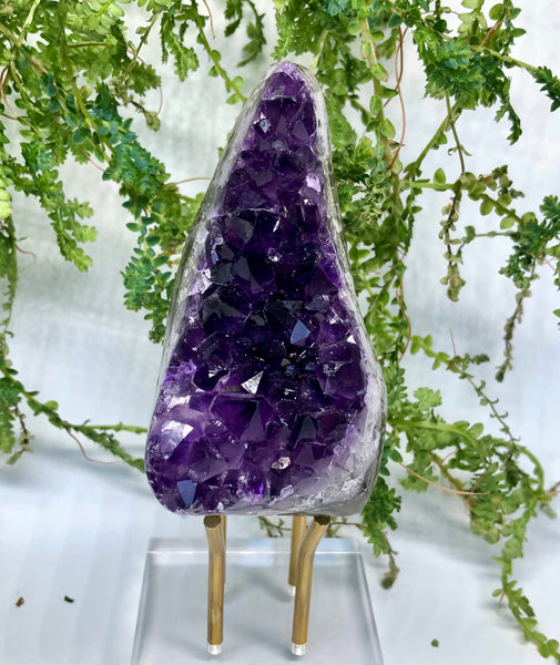 A Grade Raw Amethyst Free Standing Crystal From Uruguay