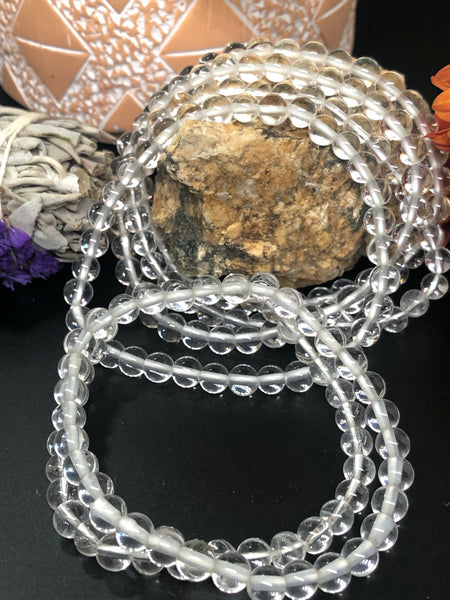 6mm clear Quartz bracelets