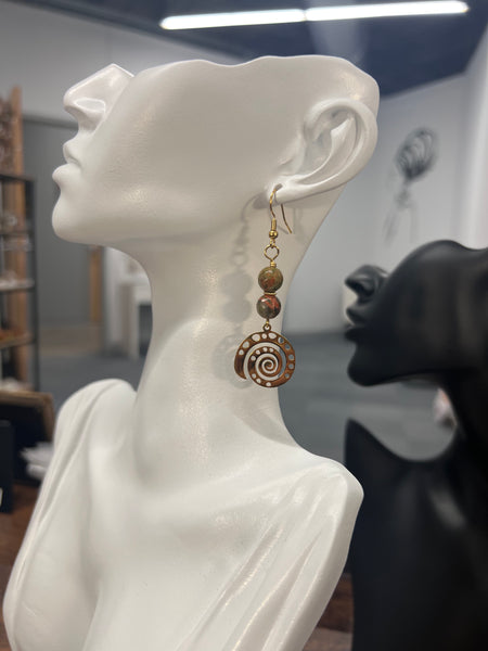 Snail shell earrings