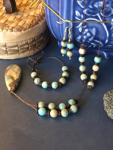 Imperial Jasper Necklace/ earrings/ bracelet set