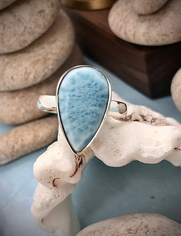 Larimar Sterling silver 925 ring