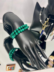 Custom malachite bracelets for Katarina