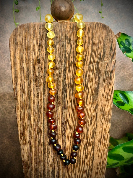 13in multicolor baby amber necklace