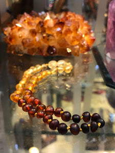 13in multicolor baby amber necklace