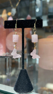 Butterfly crystal earrings