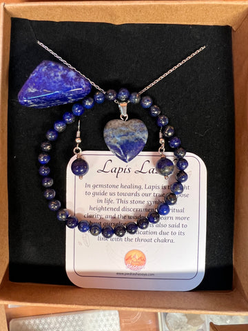 Lapis lazuli gift set