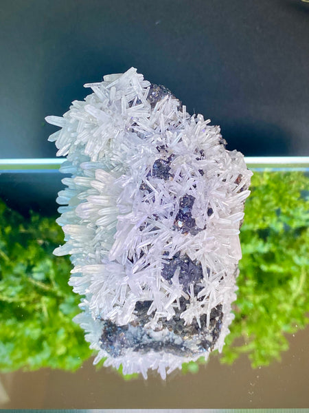 Galena, crystal quartz multi-mineral specimen