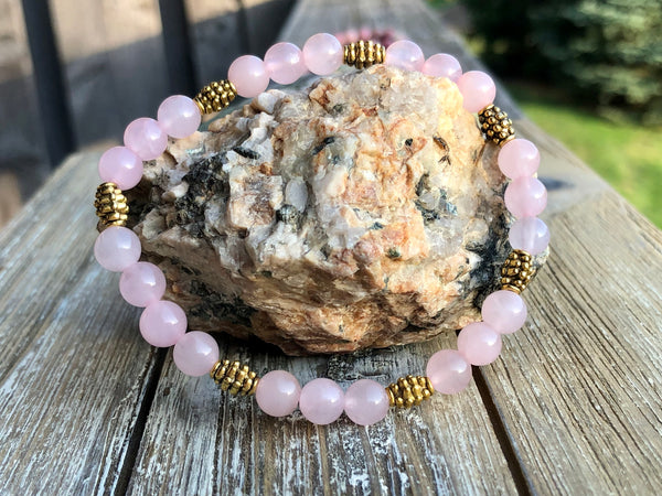 6mm Rose Quartz bracelet