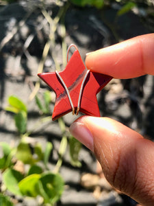 Red jasper star