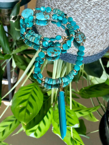 Arizona Turquoise necklace and earrings set