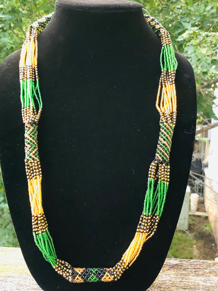 African beaded Zulu necklace